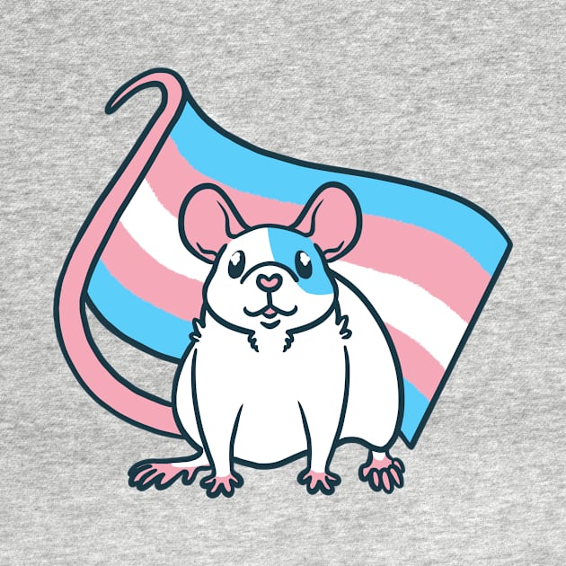 Trans Pride Rat by Ratfrens